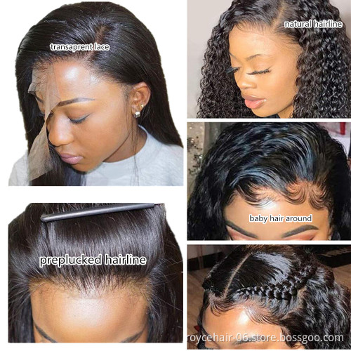 Ear to Ear Thin Skin Invisible Lace Frontal Swiss Film Transparent HD Lace Frontal with Pre plucked Hairline